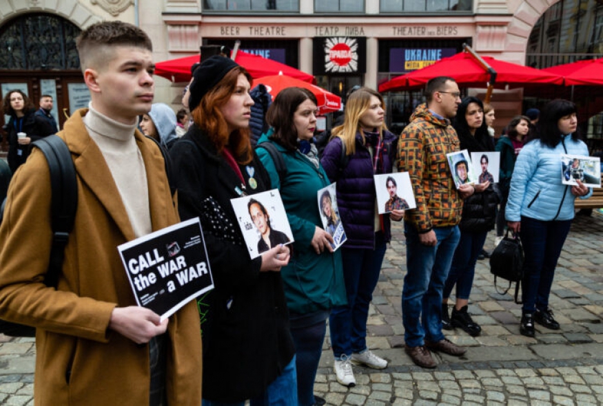 Russian Crimes Against Media in Ukraine: an event in solidarity with journalists in the war took place in the center of Lviv