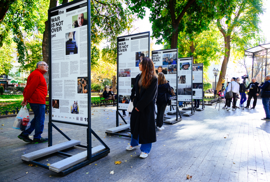 Photo exhibition The War Is Not Over Yet opens in Odesa