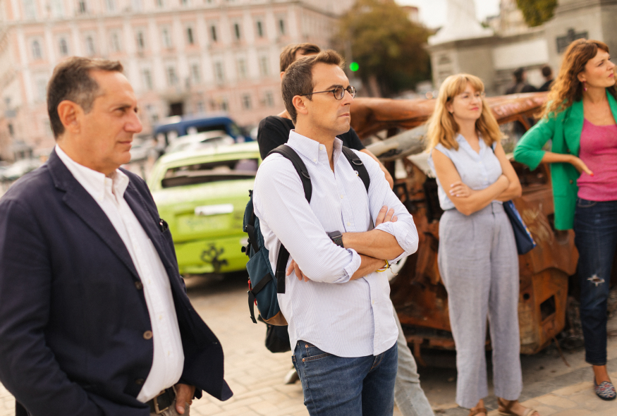 In Solidarity with Ukraine: 5 Italian journalists and authors visited Ukraine