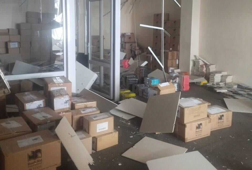PEN Ukraine’s book warehouse damaged by a Russian missile strike