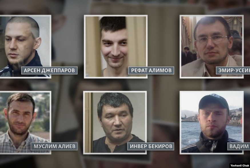 Шістьох кримських татар у РФ засудили до колонії суворого режиму. Серед них – правозахисник Емір-Усеін Куку