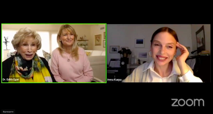 Dialogues on War / Діалоги про війну. Irena Karpa and Edith Eger